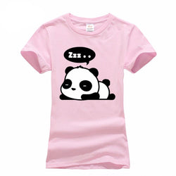 Lovely Panda Print T-Shirt for Women - Voilet Panda Store