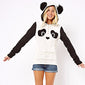 Women's Panda Hooded Sweatshirt - Voilet Panda Store