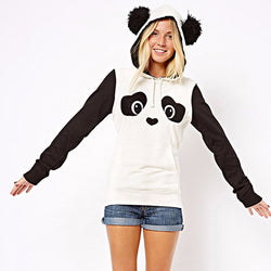 Women's Panda Hooded Sweatshirt - Voilet Panda Store