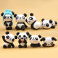 Super Cute Panda Action Figures 8 pcs/lot - Voilet Panda Store