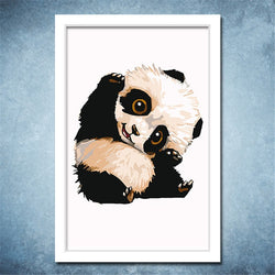 Sweet Canvas Panda Wall Art - Voilet Panda Store