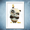 Sweet Canvas Panda Wall Art - Voilet Panda Store