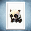 Sweet Canvas Panda Wall Art - Voilet Panda Store