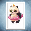 Sweet Canvas Panda Wall Art - Voilet Panda Store